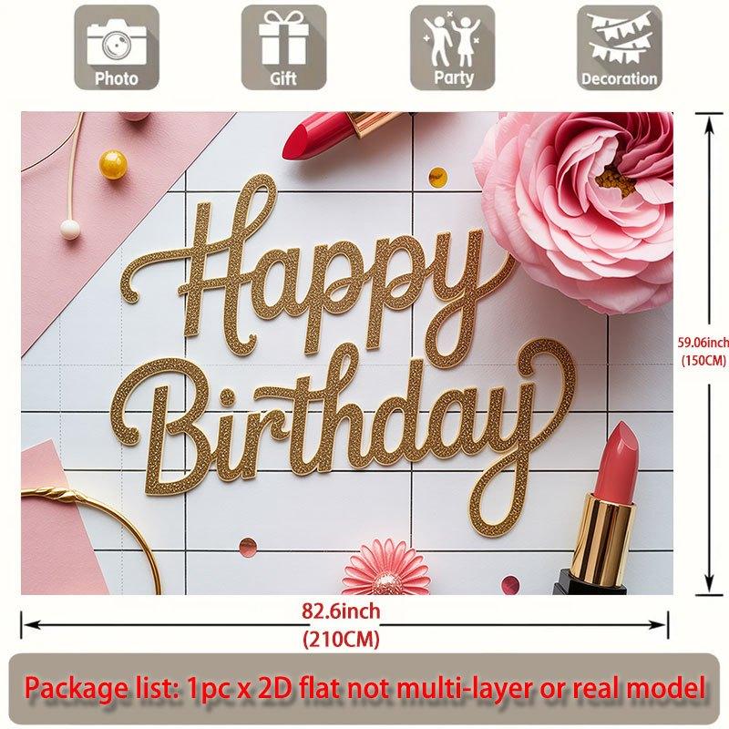 Party Backdrop Elegant Flat Setup Flowers Lipstick Events Wedding Coming Ceremony Photo Booth Background Front Door Decor