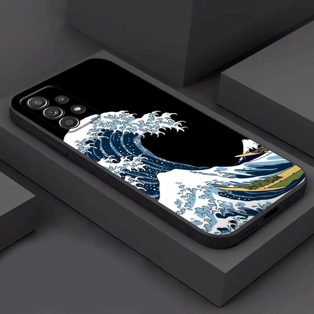 Katsushika Hokusai Japanese Art Great Wave Phone Case For Samsung Galaxy A15 A25 A24 A23 A22 A21S A13 A05S A04 A03 A02 A14 Cover