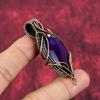 Purple Fire Labradorite Pendant Copper Wire Wrapped Pendant Handmade Elegant Pendant Natural Gemstone Pendant Copper Jewelry Gifts For Wife