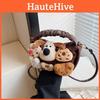 Capybara Cute Puppy Animal Plush Doll Crossbody Handbag For Playtime Girls