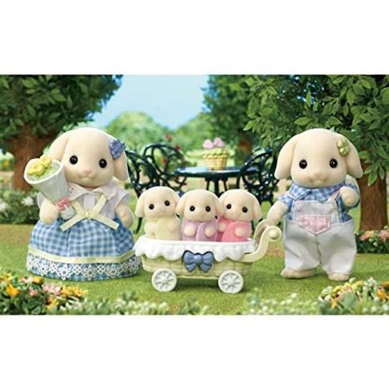 Sylvanian Families Doll Flora Rabbit Family FS-50 ST Mark Certified 3 Years Older Toy Dollhouse EPOCH
