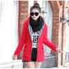 Women's Casual Fleece Hooded Jacket, Solid Color Long Sleeve Zip-Up Sweatshirt Fall/Winter Outerwear