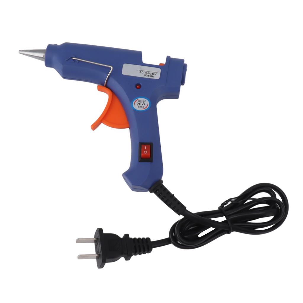 20W Hot Melt Glue Machine Portable Manual Electric Hot Glue Sticks Tool for DIY Art Craft Home