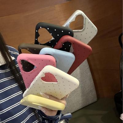 Etui na telefon w kształcie aparatu w kształcie serca Apple 16 Plus Etui na iPhone 15 Pro 14 Promax Kobiety 13 Skórzane
