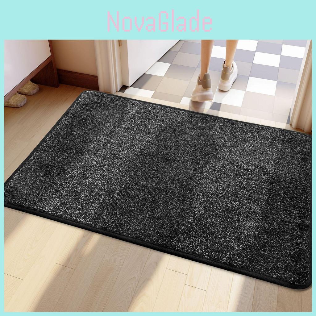 Modern Cotton Door Mat With Nonslip Backing For Bathroom Entryway And Home Decor