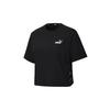 T Shirts Women's Black Crew Neck Moderate Straight Fit 586597-01