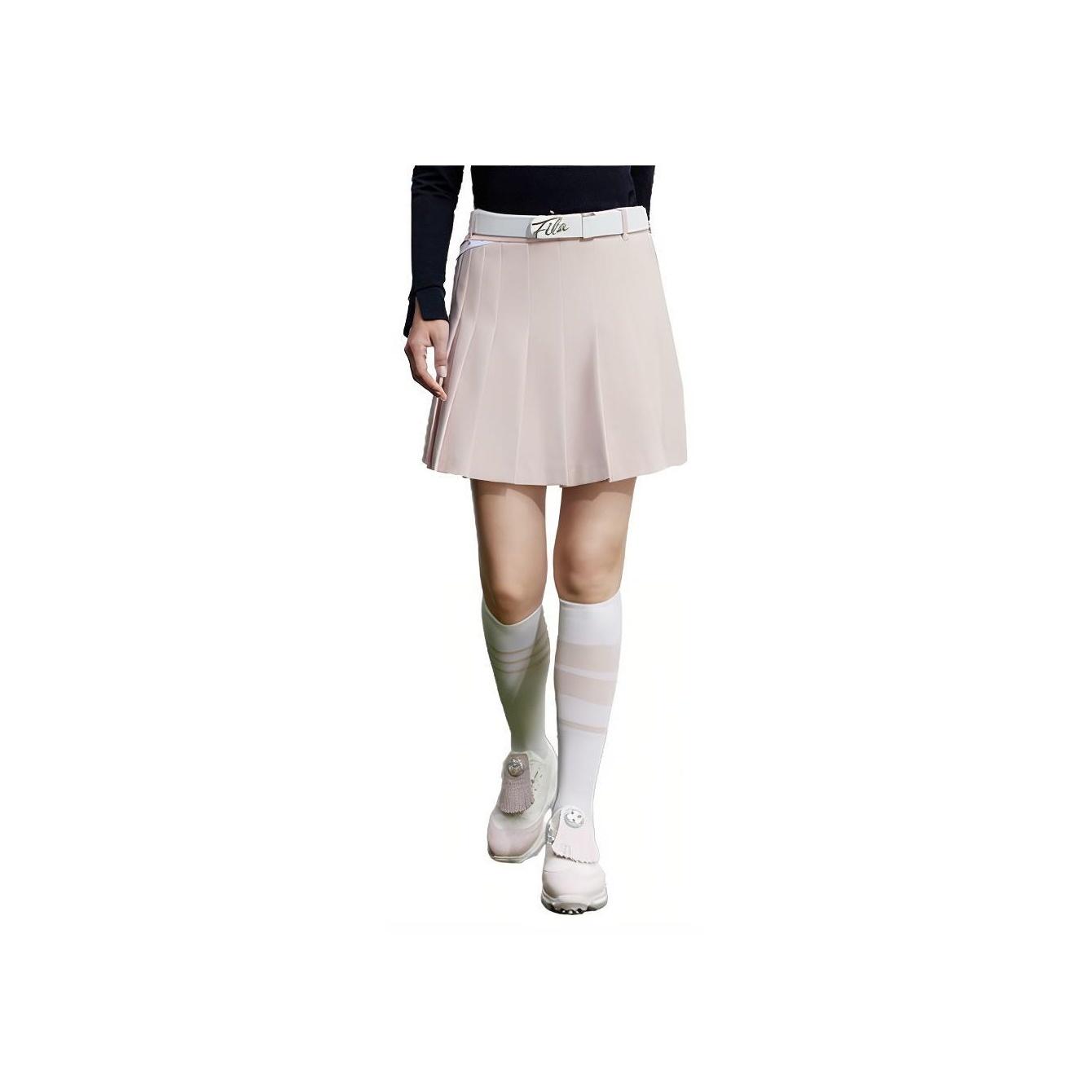 

FILA Golf Series Solid Color Pleated Woven Casual Skirt Women skirts Pink A11W345301F-PK XS