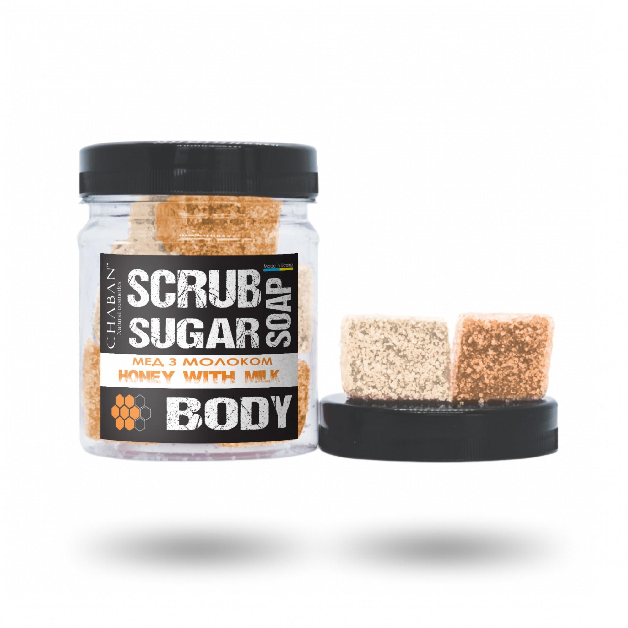 

Мыло-скраб кубики для тела ТМ Chaban Мед с молоком 160 г (200 ml) 00065