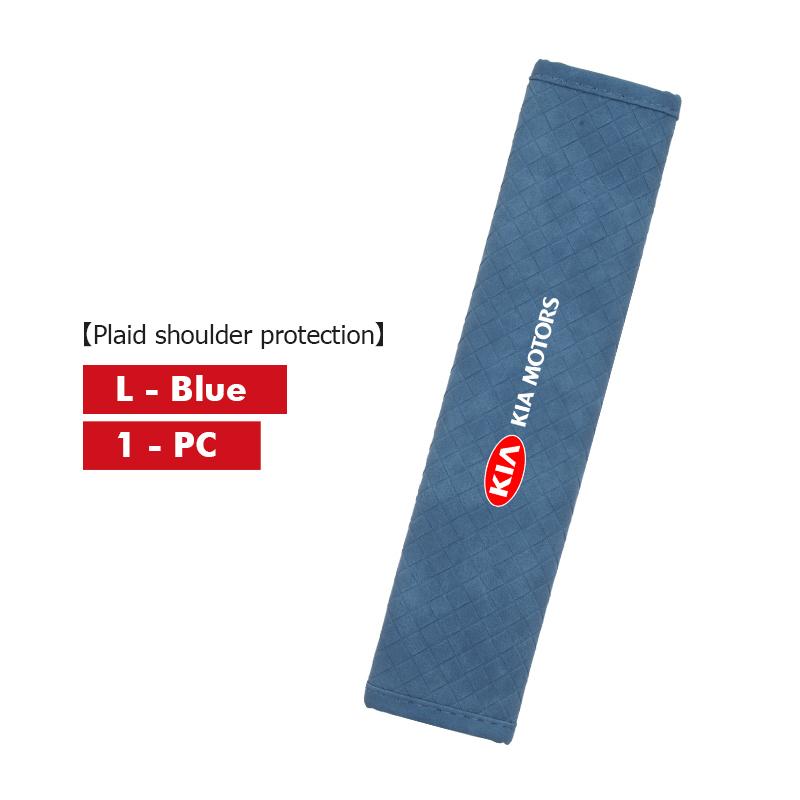 CNR2 For KIA Leather Car Seat Belt Shoulder Pad Shoulder Strap Protection Pad Sorento Stinger Soul Spectra Niro Cadenza Sephia