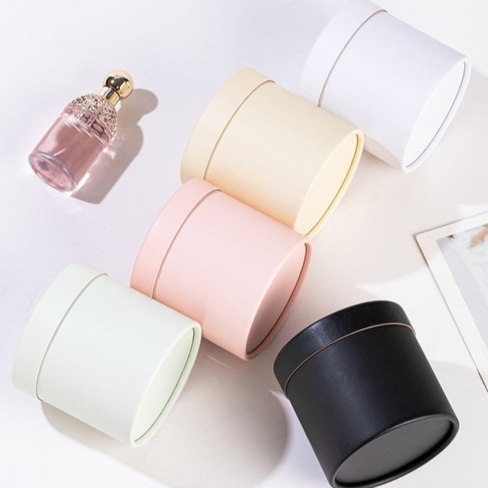 Dárková krabička z jednobarevného balicího papíru Kulatý kbelík na květinovou aranžmá Úložný prostor pro kytici