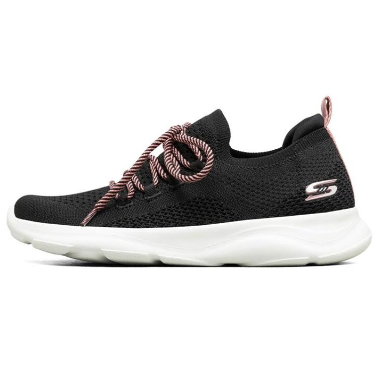 (WMNS) Skechers Bobs Surge Running Shoes Black/White/Pink Women s 117003-BKPK EU 35