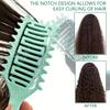 1Pc Curl Define Styling Brush Curling Comb Hair Massage Hairbrush for Salon Hairdressing Tools Reduces Pulling And Easy To Use