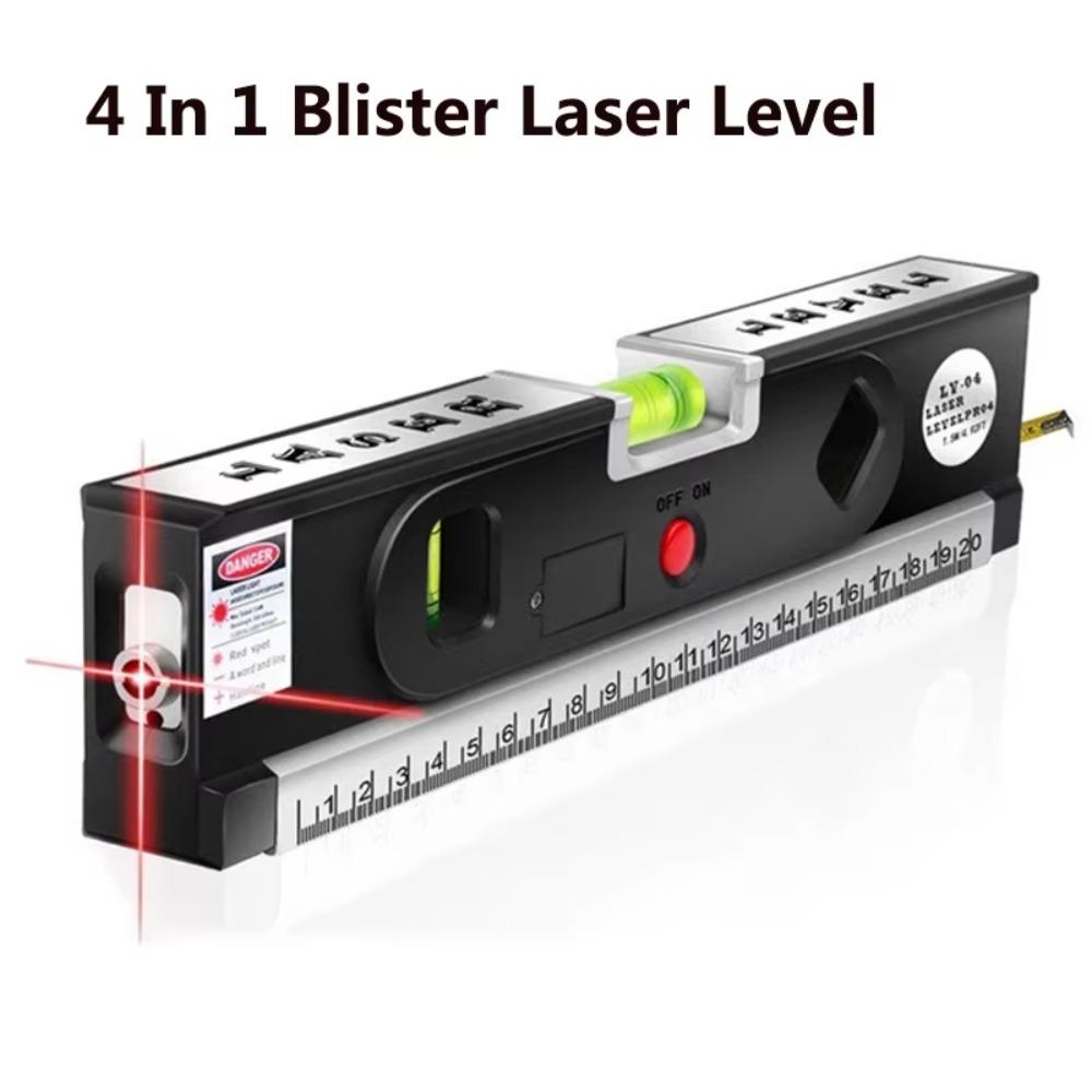 Adjustable Right Angle Spirit Level High Precision Cross Line Lasers  Measuring Instrument
