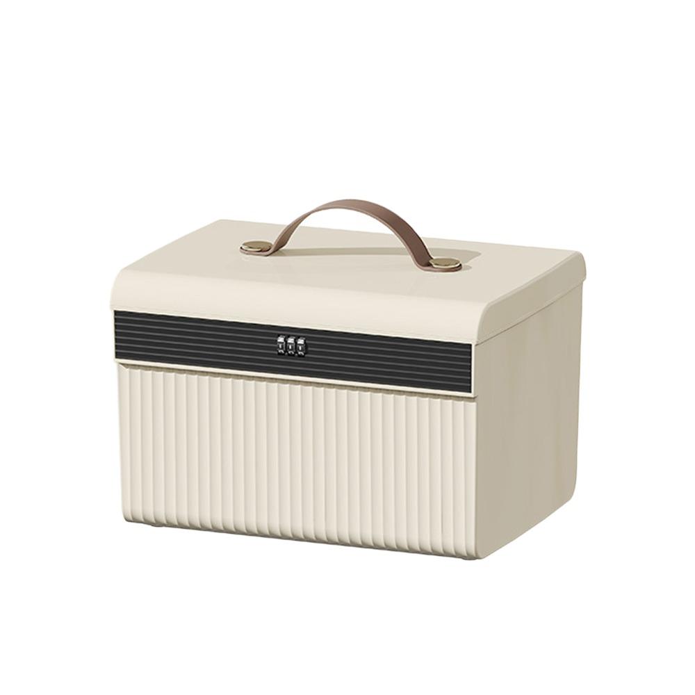 

Трехзначный кодовый замок, двухслойный органайзер для хранения наличных и ювелирных изделий, ящик для хранения вещей, домашний офис Small