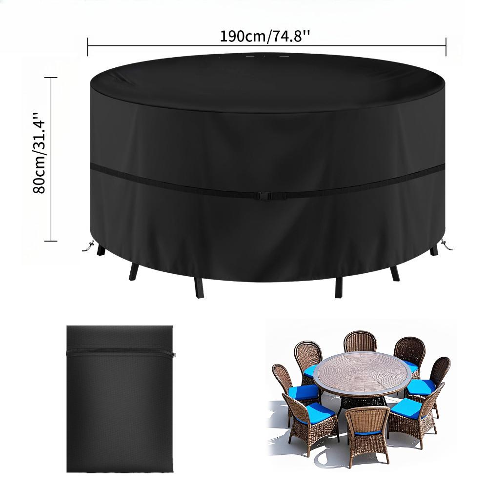 Garden Furniture Cover Waterproof Windproof Anti-UV Heavy Duty Rip Proof 111D Oxford Patio Table Chair Sofa Furniture Protector