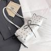 Fashion Bow Ribbon Shoulder Bag Daily Casual Commuting Bowknot Print Underarm Bag Sweet Women's Small Handbag