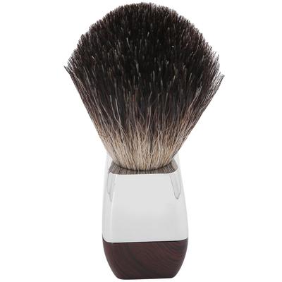 Pincel de Barbear Profissional para Homem Pincel de Barbear Portátil para Viagem com Cabo de Aço Inoxidável