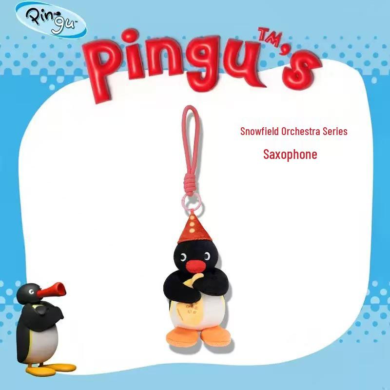 Portachiavi Peluche Pinguino Originale Bambola Ornamento per Zaini