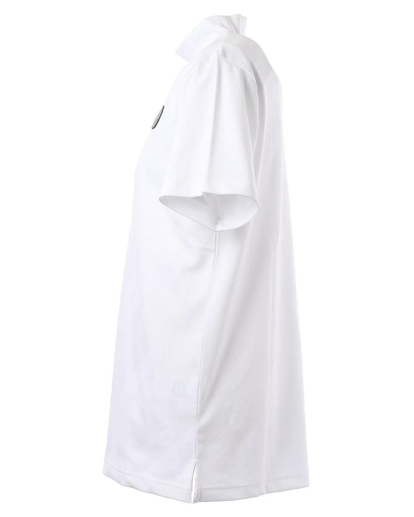 Short Sleeve Mock Neck Shirt Golf Innerwear 6 [Jack Bunny] Men's (Logo Jacquard) / / 262-5167113 030_White [LL]