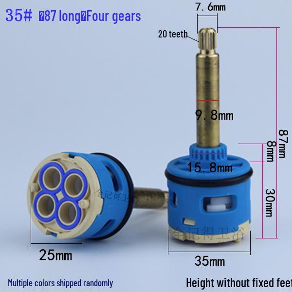 3/4-Hole Faucet Cartridge Valve Core, 3/4-Function Shower Bathtub Mixer Tap