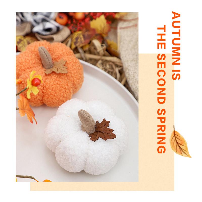 3 Colors Classic Halloween Pumpkin Decorations Halloween Nordic Wind Simulation Soft Pumpkin Ornaments For Party & Home Gifts