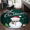 1pc Christmas Snowman Chair Mat - Anime Cartoon Design, Non-Slip Carpet for Office Chair, Festive Gift, Seasonal Decor, Living Room, Bedroom, Game Roo