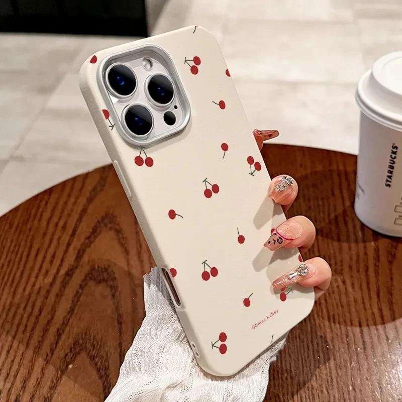 INS Cute Cartoon Cherry Pattern Phone Case For Xiaomi Poco 17 Pro Max 11T 12T 13T 14T 15T Pro 14 15 Ultra 13T 14T 15T TPU Cover