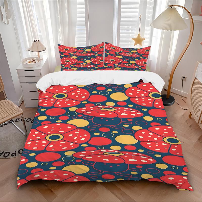 

3pcs bedding set Floral Pattern Includes 1 Comforter + 2 Pillowcases, Without Pillow Inserts, Soft Comfortable,Bedding Set,a0909045 135x200cm