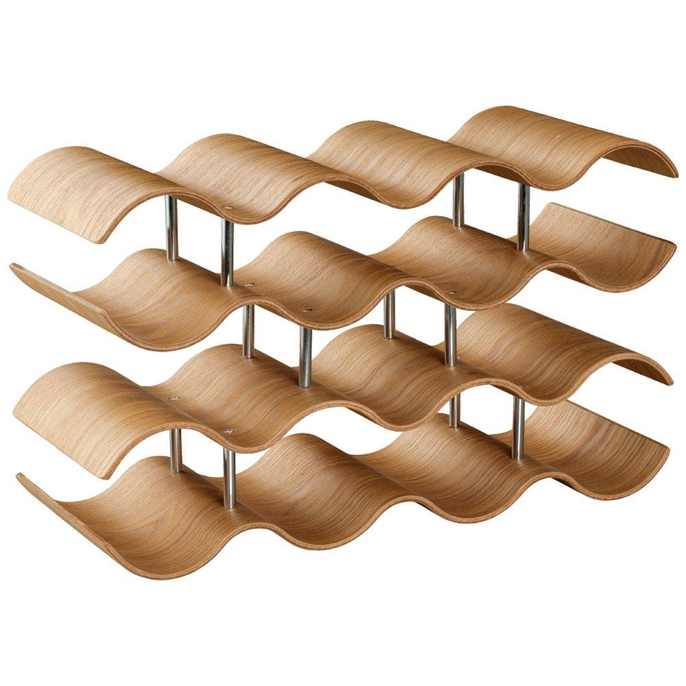 

KINTO Wine Rack for 14 Bottles Willow Liquor Shelf Wine Bottle Storage 45150
