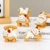 Handmade Resin Lucky Cat Figurine: Cute Desk Decoration and Creative Office Gift 2025