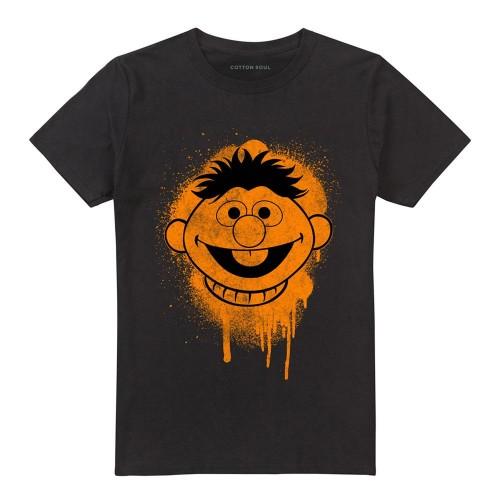 Sesame Street Unisex Adult Ernie Graffiti T-Shirt