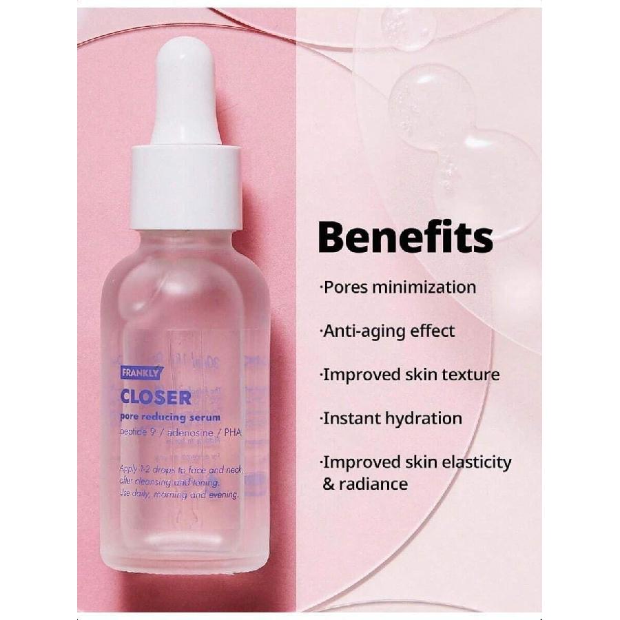 FRANKLY Duet Nawilżający: Heyday Serum & Closer Serum - 30 ml/Każdy | Potężna mieszanka peptydów, pantenolu, głębokie nawilżenie i korzyści przeciwstarzeniowe