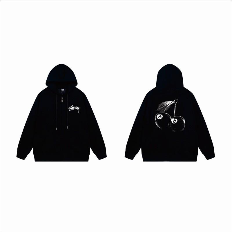 Unisex Mikina s kapucí na zip s fleecovou podšívkou a potiskem písmen Volný střih Bavlna Dlouhý rukáv Pánská Dámská