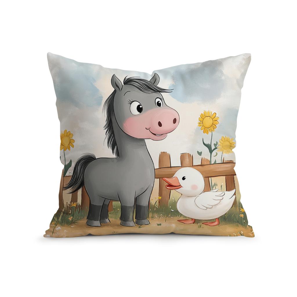 Farm Animals Pillowcase Bedroom Sofa Cushion Cover 100% Polyester Living Room Cushion Pillowcase Home Decor