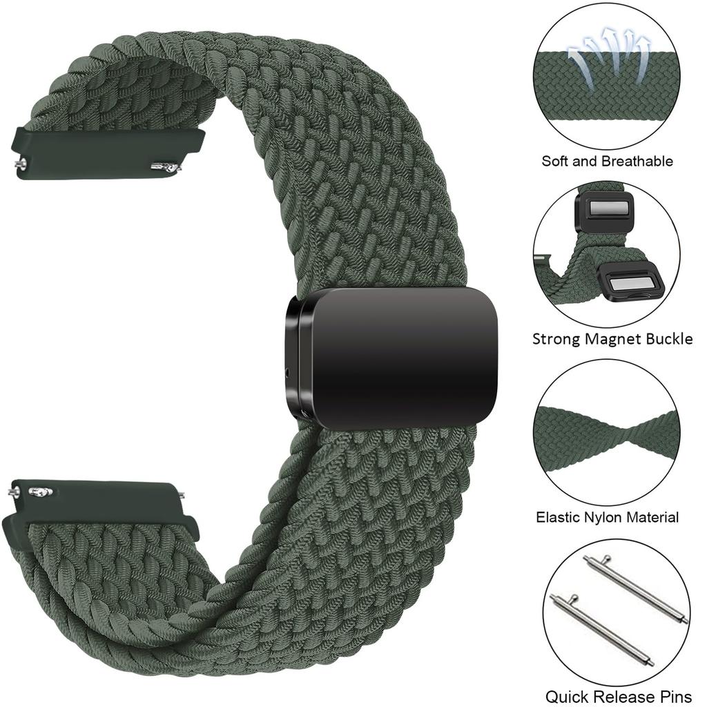 Braided Solo Loop Strap For Amazfit GTS/2/2e/3/4/GTS2 Mini/GTR 2/2e/4/3/Pro Nylon Bracelet Amazfit Bip 6 5 20mm/22mm Watch Band