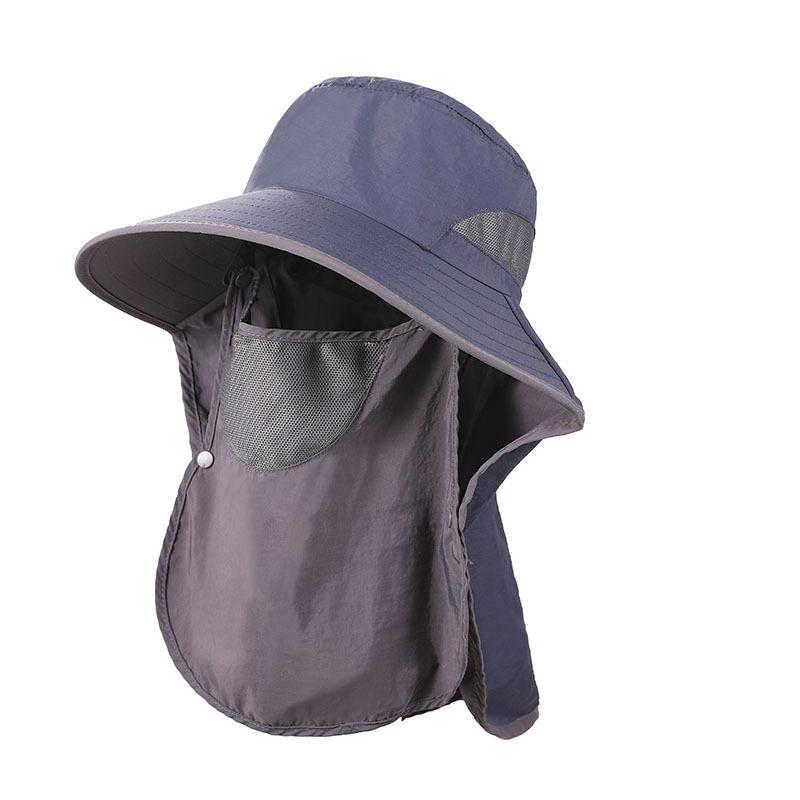 Bucket Hat Breathable Sunshade Sun Protection Hat Men and Women Plus Brim Sun Hat Outdoor Quick Drying Mountaineering Fishing Hat