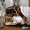 1pc 2PacHip Hop Blanket Soft Lightweight All Season Multi Purpose Throw for Sofa, Bed, Office & Picnics, French Style with Iconic Album Art & Quotes