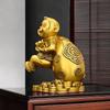 Town House Golden Monkey Zodiac Figurine: Treasure-Offering Monkey Desktop Ornament
