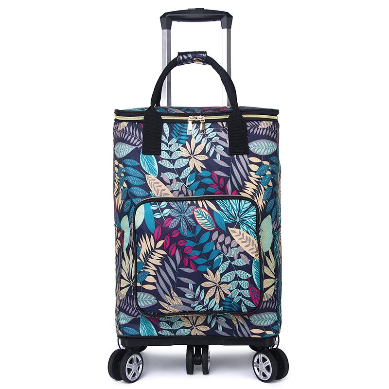 Faltbarer Einkaufswagen für Senioren mit großem Fassungsvermögen und tragbarer Aufbewahrungstasche