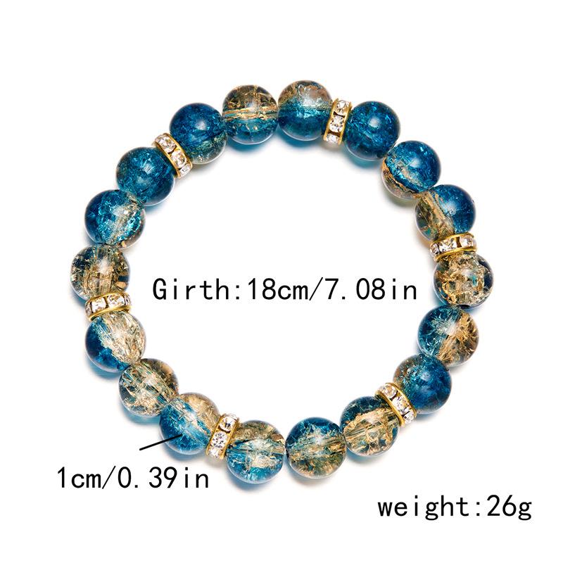 Crystal Elastic Bracelet Colorful Crystal Beads Bracelets for Women Girls Fashion Jewelry Gifts
