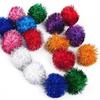 50pcs Indoor Glitter Balls Interactive Pom Pom Balls Pet Toys Cat Sparkle Balls Toy  Puppy