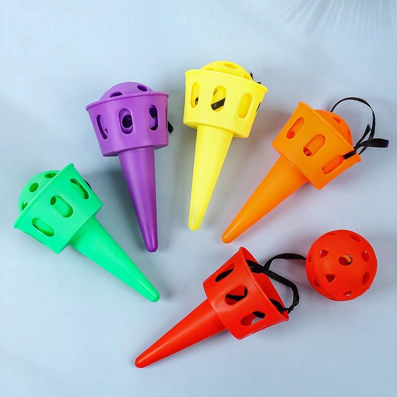 Ballempfangssensor Trainer Werfen Fangen Spielset Outdoor Spielzeug Fangset Kinder Hand-Auge-Koordination Training