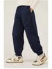 2025 Kids' Fleece-Lined Softshell Ski Pants: Windproof, Waterproof, Elastic Cuffs, Thick, Autumn/Winter Casual, Trendy.