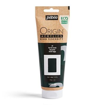 Acrylic Paint - Sap Green - 25 - High Viscosity - Pébéo - Origin Acrylics - 120ml