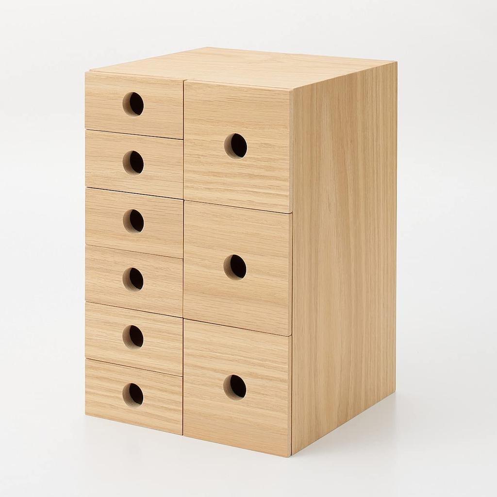 MUJI Wooden Small Item Storage 6 Tiers Width x Depth 17 x Height cm 82603330 Approx. 8.4 25.2