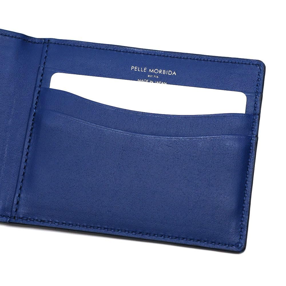 Pelle Morbida Compact Blue Wallet,