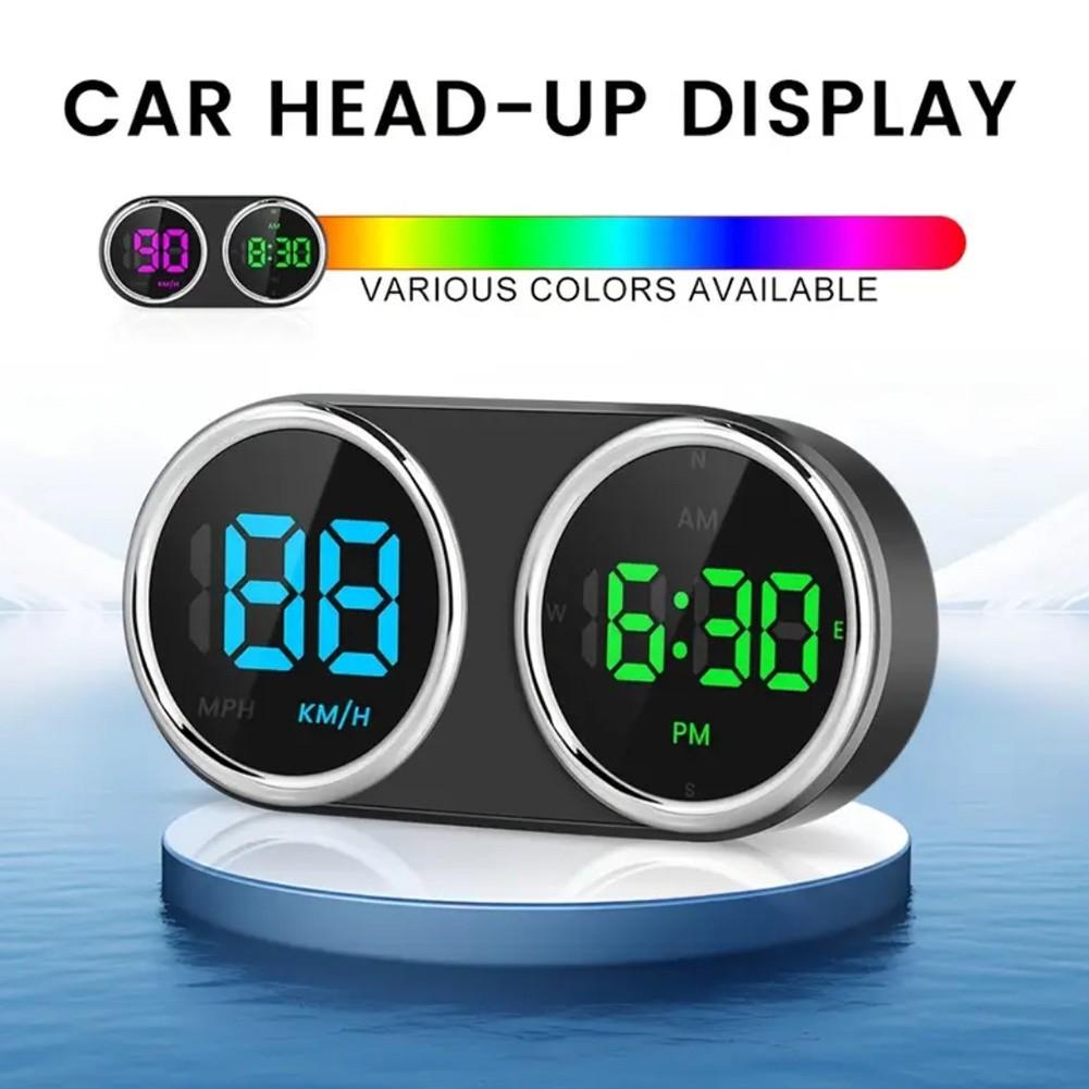 Digital Clock HUD GPS Speedometer Over-speed Alarm Practical And Reliable