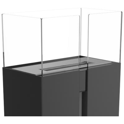 Glass for Biofireplace ROMEO - Back