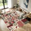 Christmas Pattern Square Area Rug Comfort Indoor Floor Carpet For Home Holiday Gift