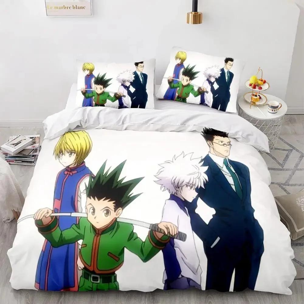 Comforter Fashion Anime Hunter×Hunter Bedding Set Single Twin Full Queen King Size Bed Set Adult Kid Bedroom Duvet Sets Home Textiles